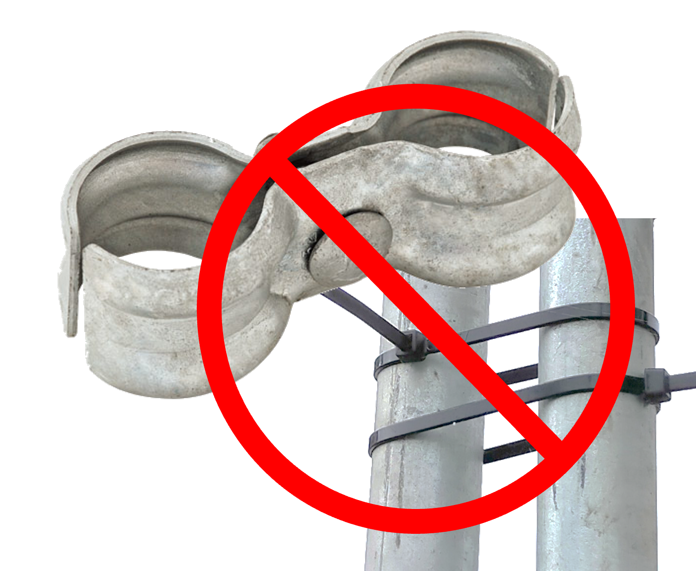 No Clamps or Cable Ties